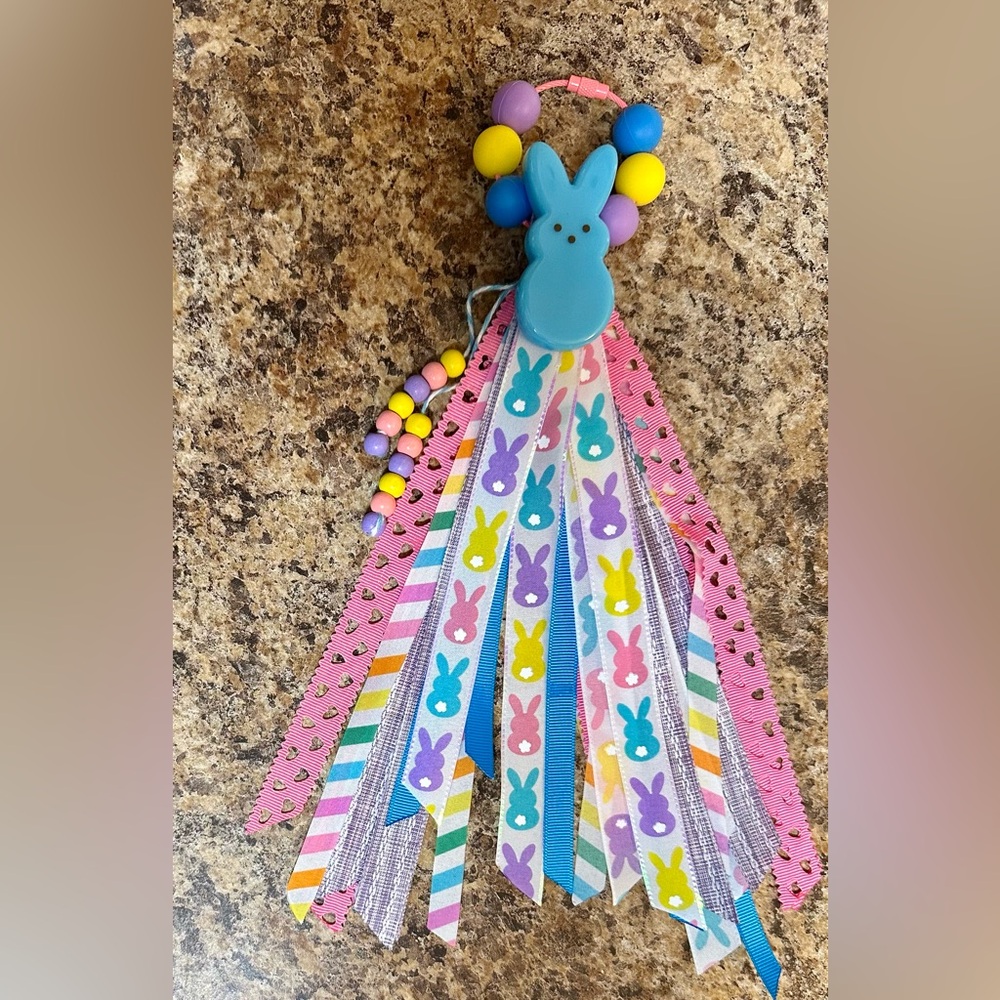 Peeps Easter Bogg bag tassel keychain